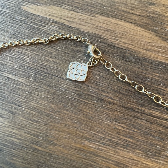 kendra scott Gold Plated statement Necklace red gold adjustable - Picture 5 of 8